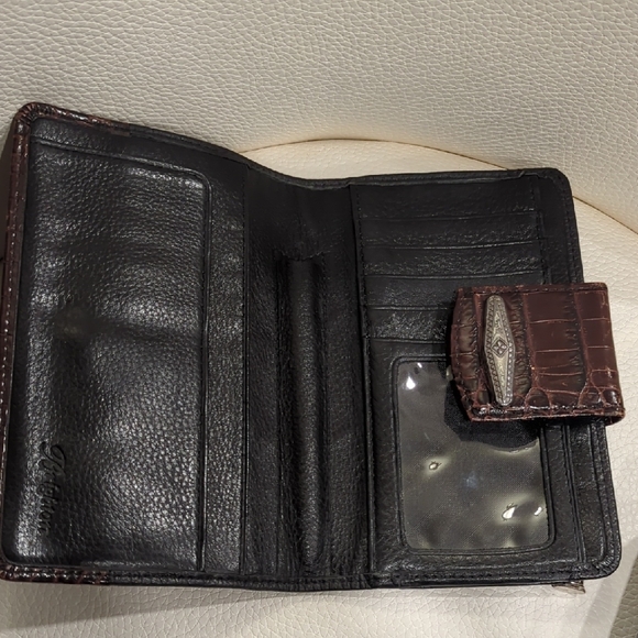 Brighton Black and Brown Croc-Embossed Wallet Set - Picture 4 of 9